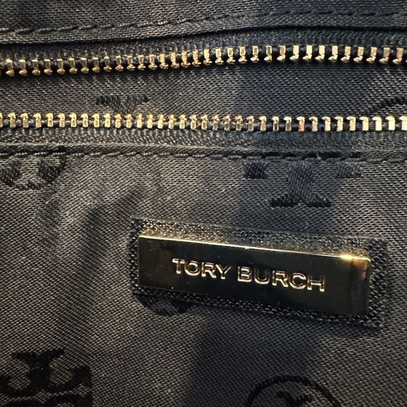 Tory Burch Black Leather Tote/Laptop Bag - Picture 9 of 14